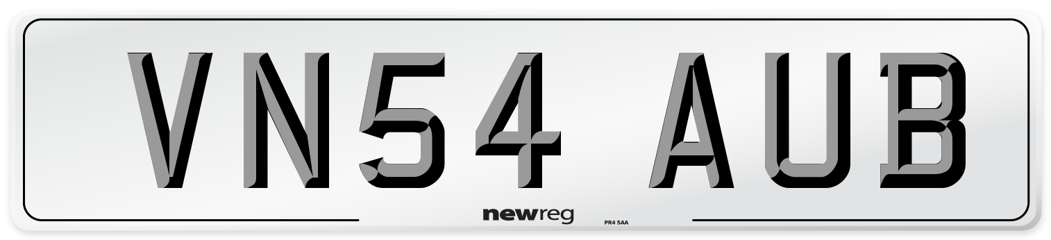 VN54 AUB Number Plate from New Reg